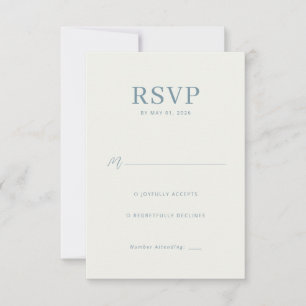 Elegant Cream RSVP Card