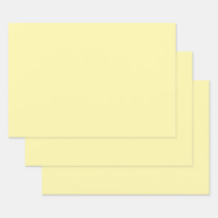 Elegant Cream Solid Colour Wrapping Paper Sheet
