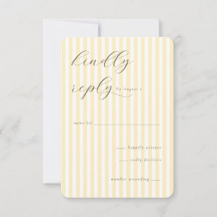 Elegant Cream Striped Invitations