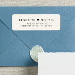 Elegant Cream Wedding Return Address<br><div class="desc">Elegant light cream return address labels for your wedding invitations,  engagement announcements,  save the dates,  couples shower invites,  thank you cards and other correspondence. Personalize your monogram with your names joined by a heart in classic serif typography.</div>