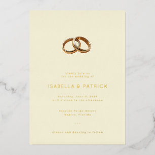 Elegant Cream Wedding Rings