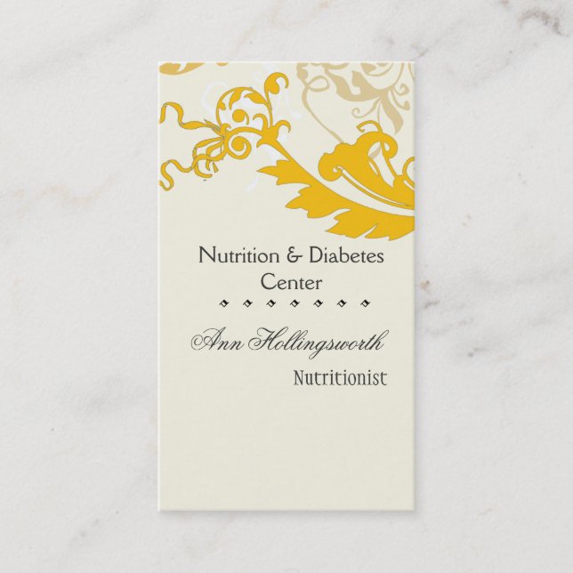 Elegant  Creative Stylish Floral Appointment Card (Front)
