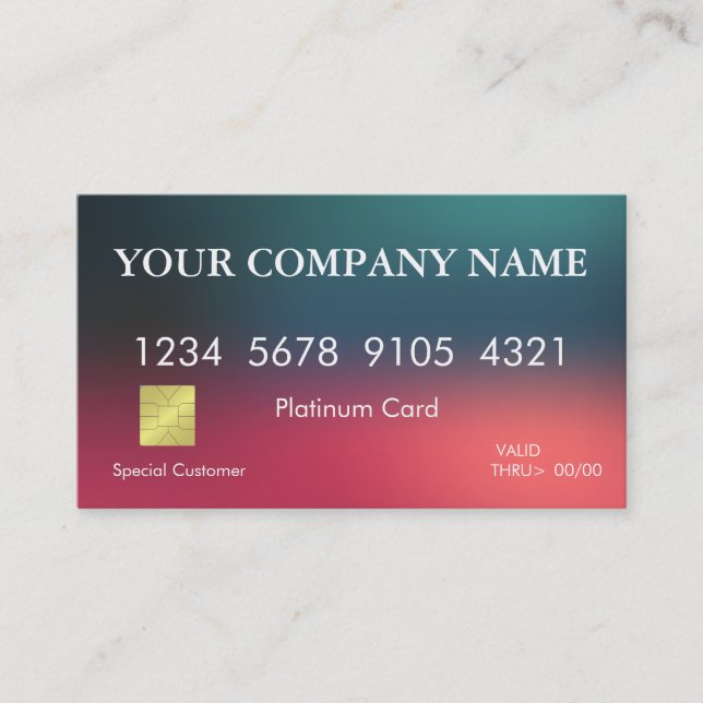 Elegant Credit Card (Front)