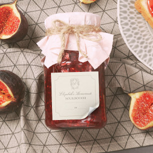 Elegant Crest DIY Homemade Gift Label