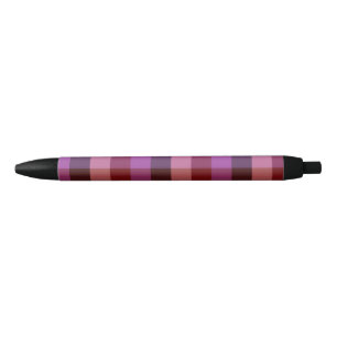 Elegant crimson and plum plaid seamless pattern black ink pen