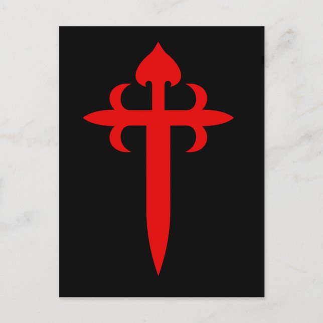 Elegant Cross of Saint James Postcard (Front)