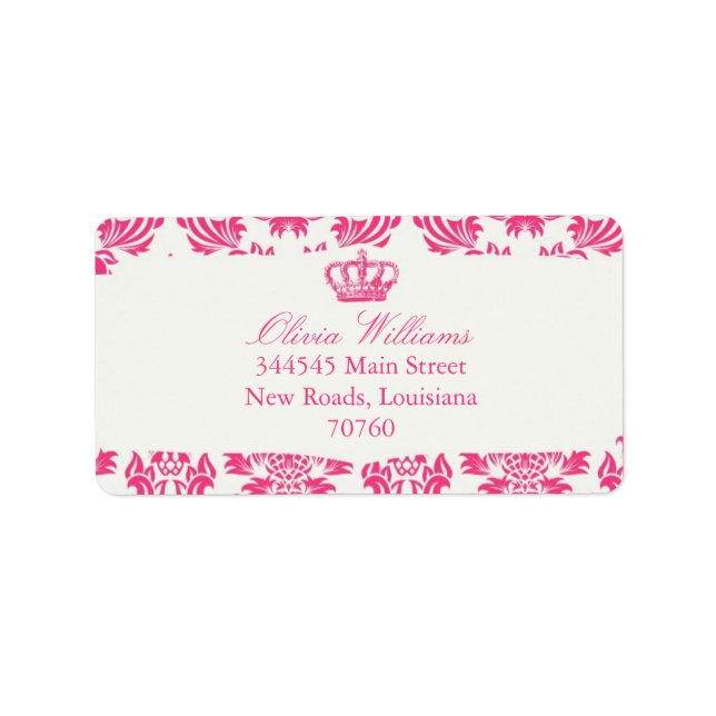 Elegant Crown Label (Front)