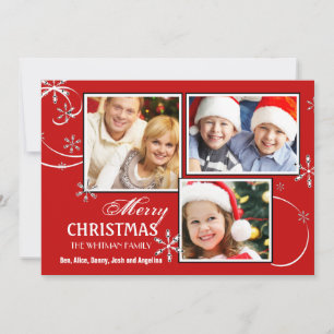 Elegant Crystals Holiday Photo Card