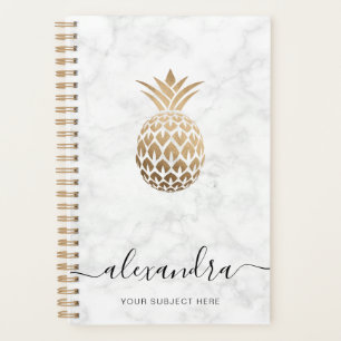 Élégant cuivre moderne or blanc marbre ananas