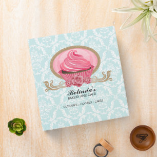 Elegant Cupcake Bakery 1.5 Inch Binder