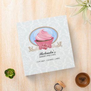 Elegant Cupcake Bakery 1.5 Inch Binder