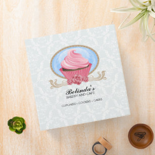 Elegant Cupcake Bakery 2 Inch Binder