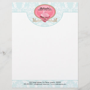 Elegant Cupcake Bakery Business Letterhead