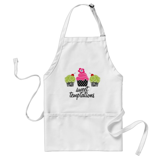 Elegant Cupcake Bakery Personalized Standard Apron (Front)