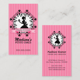 Elegant Cupcake Business Card