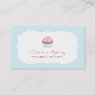 Elegant Cupcake Patisserie Baker Business Cards