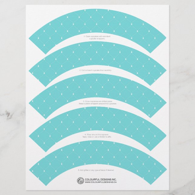 Elegant Cupcake Wrappers (Front)