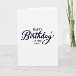 Elegant Cursive Joy Card