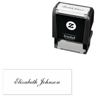 Elegant Cursive Script Signature Name Template Self-inking Stamp