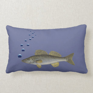 Elegant cushion with fish