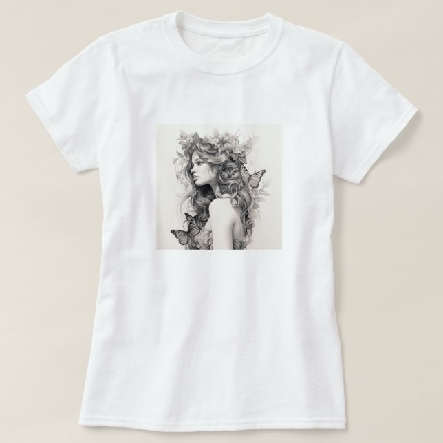 Elegant Custom Add Your Own Photo gift for Wifey T-Shirt (Design Front)