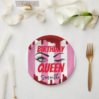 Elegant Custom Birthday 18th | 21st | 40th | 50th Paper Plate
