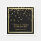 Elegant Custom Black Gold Confetti Wedding