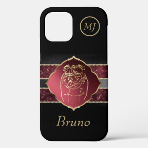Elegant Custom Bulldog Lovers Apple iPhone 12 Case