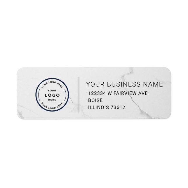 Elegant Custom Business Return Address Label (Devant)