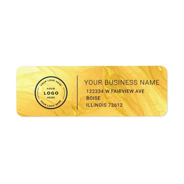 Elegant Custom Business Return Address Label (Devant)