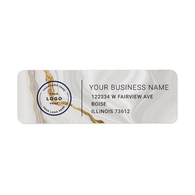 Elegant Custom Business Return Address Label (Front)