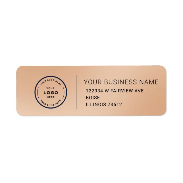 Elegant Custom Business Return Address Label (Devant)