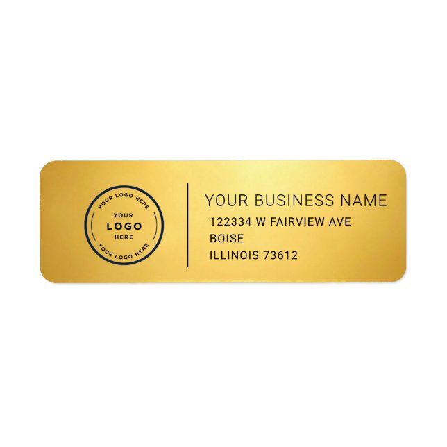 Elegant Custom Business Return Address Label (Devant)