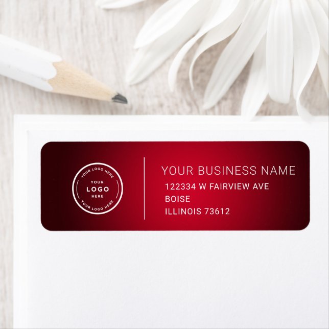 Elegant Custom Business Return Address Label (Insitu)