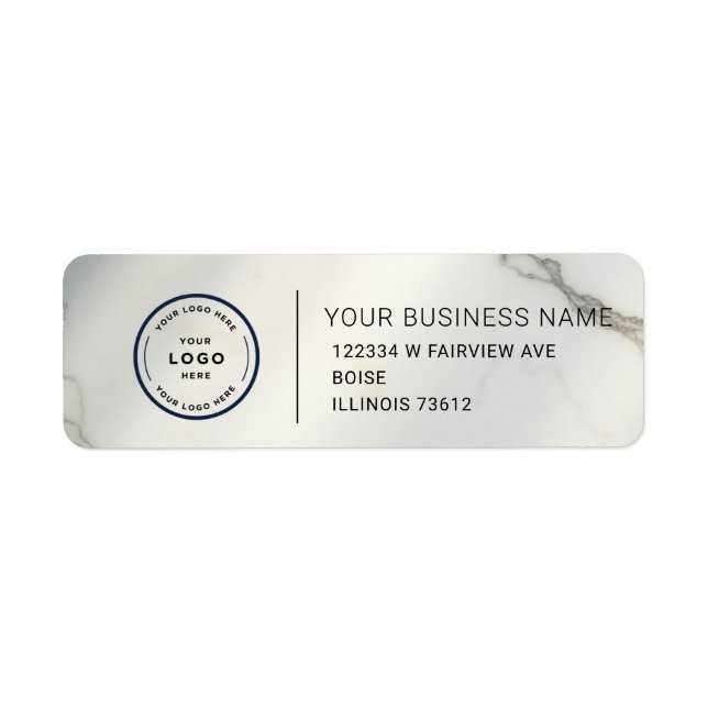 Elegant Custom Business Return Address Label (Devant)