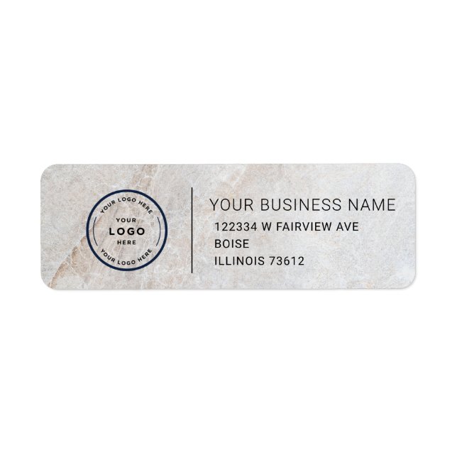 Elegant Custom Business Return Address Label (Devant)