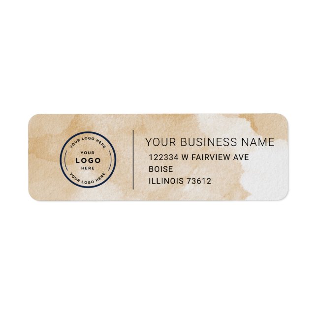 Elegant Custom Business Return Address Label (Devant)