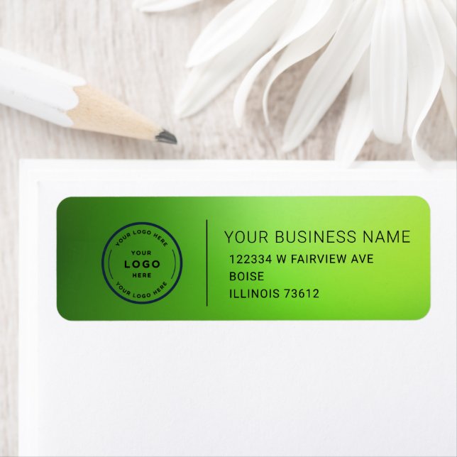 Elegant Custom Business Return Address Label (En situation)