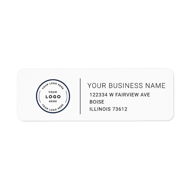 Elegant Custom Business Return Address Label (Devant)