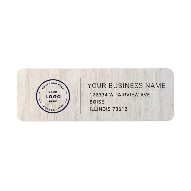 Elegant Custom Business Return Address Label (Devant)