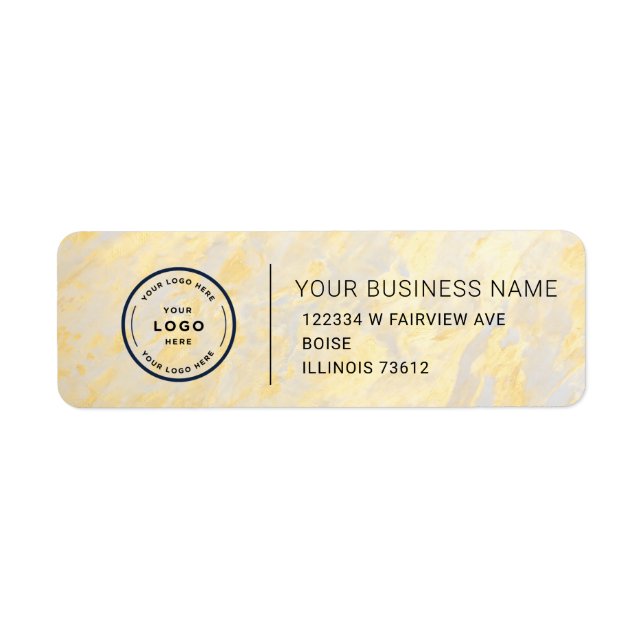 Elegant Custom Business Return Address Label (Devant)