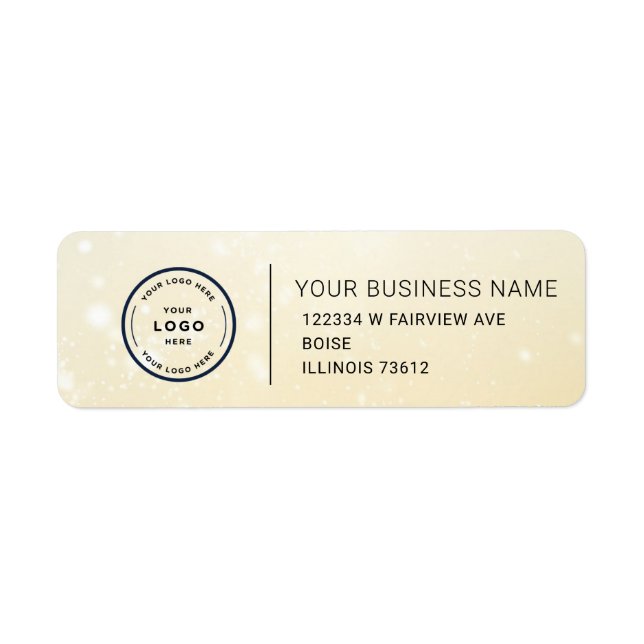 Elegant Custom Business Return Address Label (Devant)