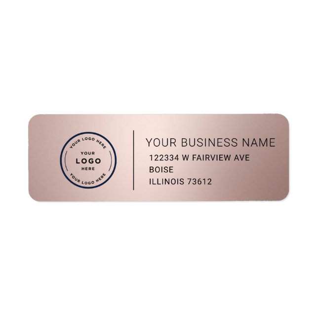 Elegant Custom Business Return Address Label (Devant)