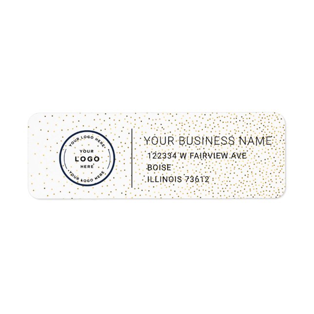 Elegant Custom Business Return Address Label (Devant)