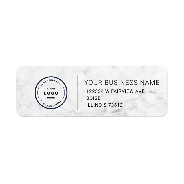Elegant Custom Business Return Address Label (Front)