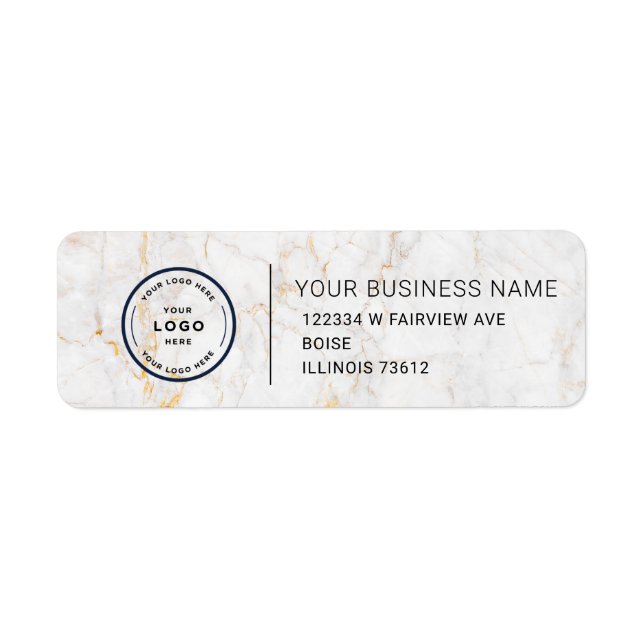 Elegant Custom Business Return Address Label (Devant)