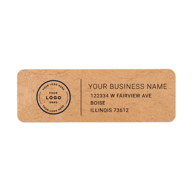 Elegant Custom Business Return Address Label (Devant)