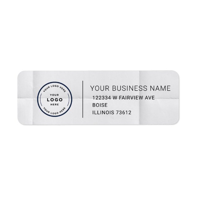 Elegant Custom Business Return Address Label (Front)
