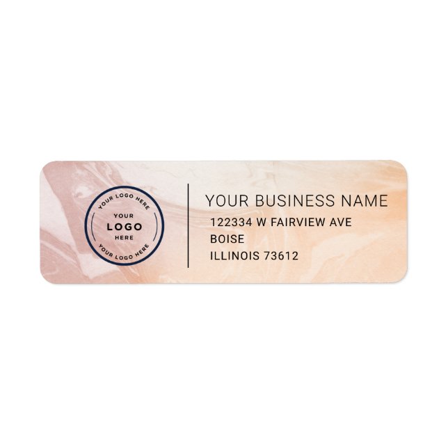 Elegant Custom Business Return Address Label (Devant)
