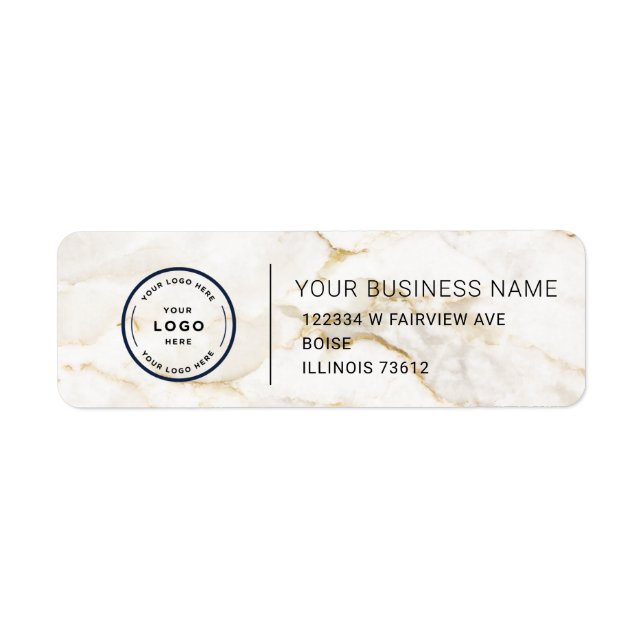 Elegant Custom Business Return Address Label (Front)